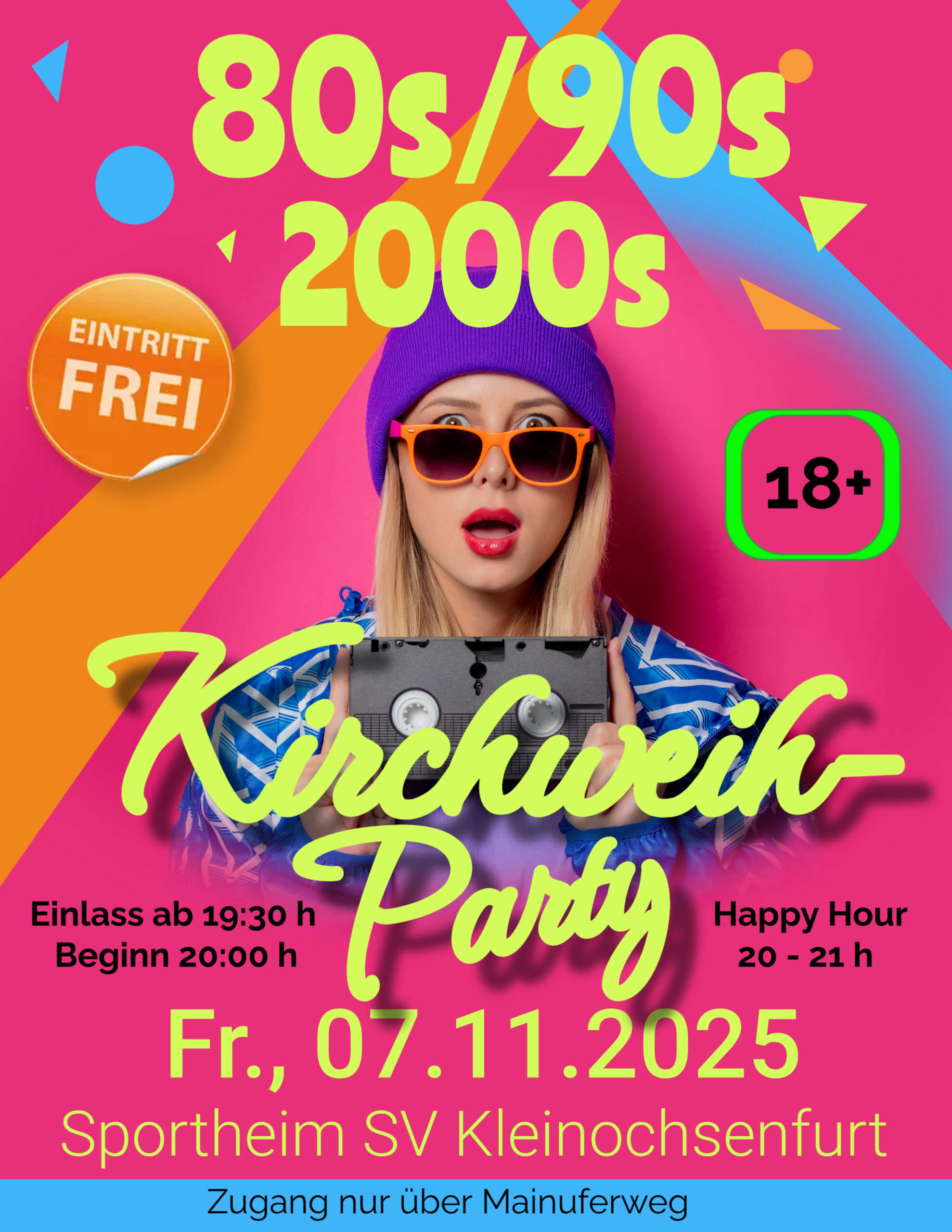 Plakat Kirchweih-Party